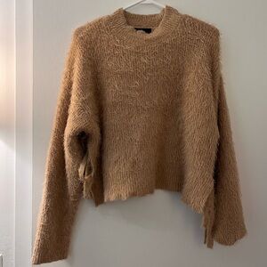 Fluffy Rose Gold Forever 21 Sweater